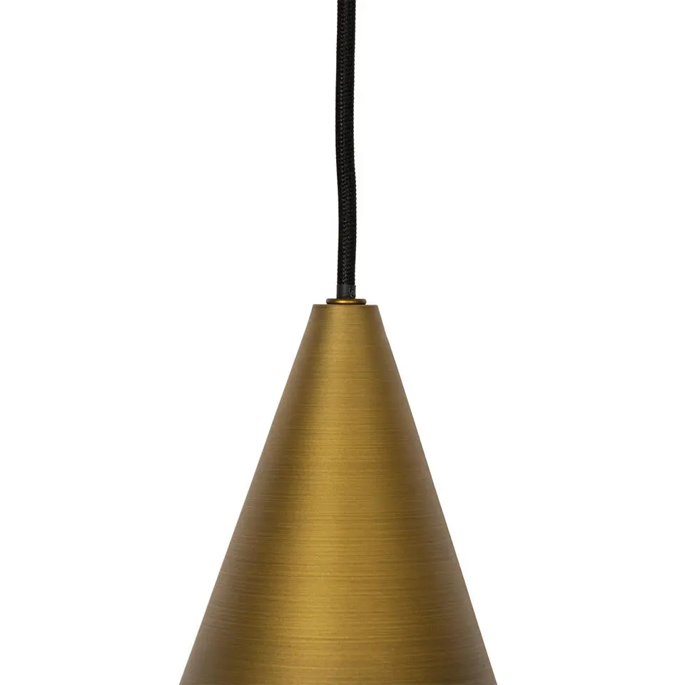 Qazqa hanglamp drop goudkleurig e27