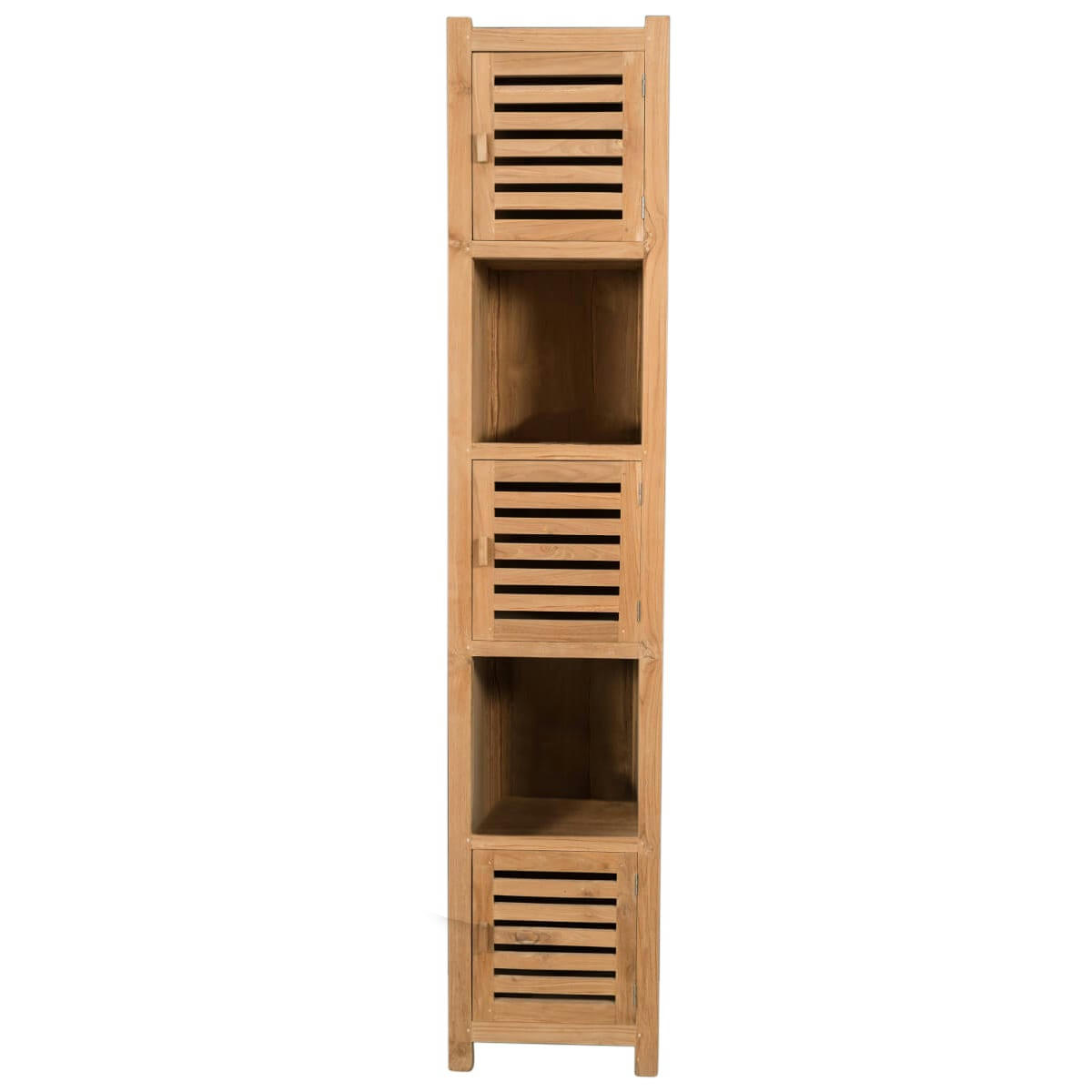 - Colonne salle de bain en teck 3 portes H200cm