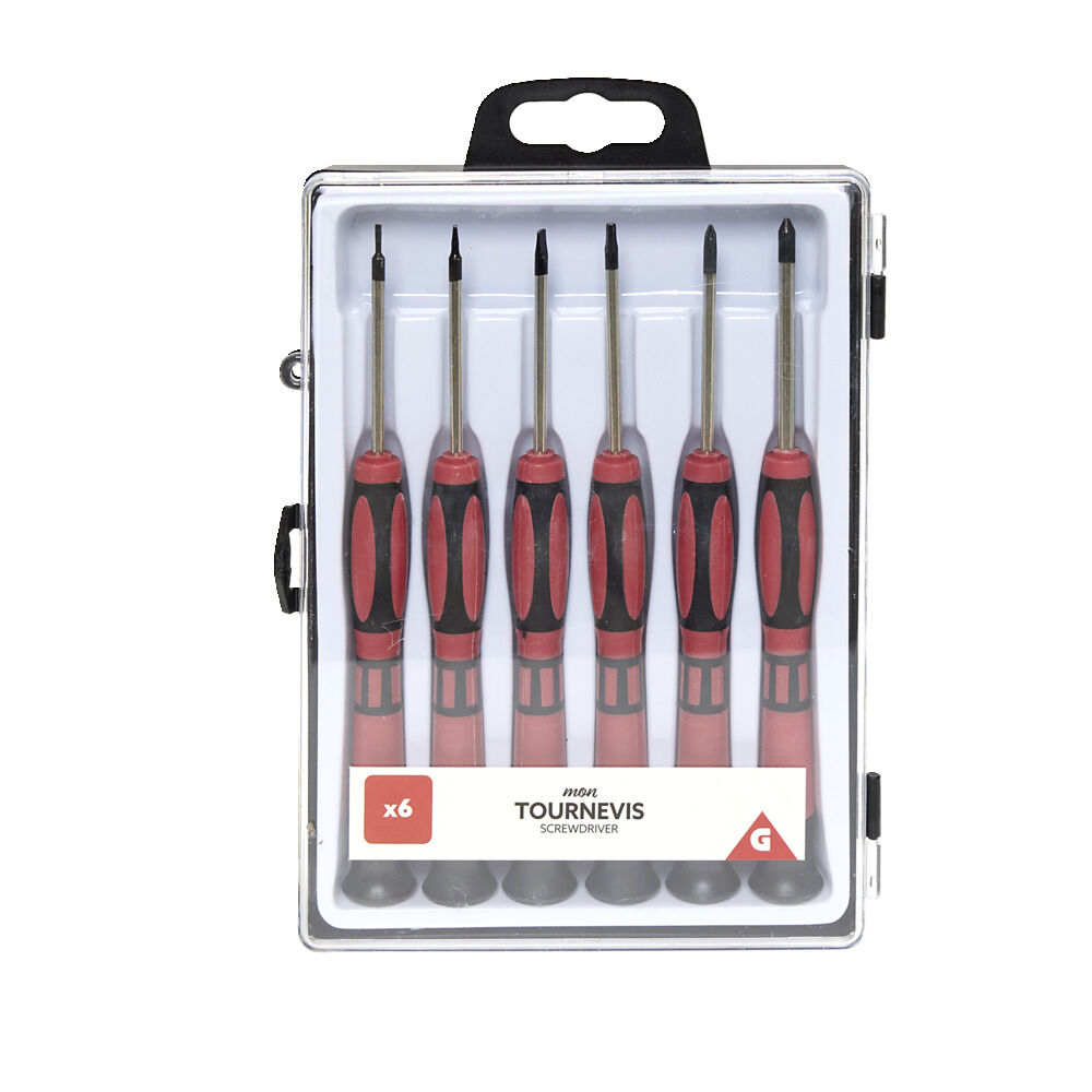 Lot de 6 tournevis et 1 clé allen
