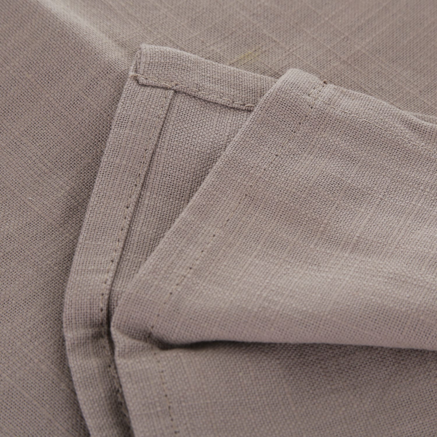Set 2 tovaglioli cotone tortora 42x42 cm Slub