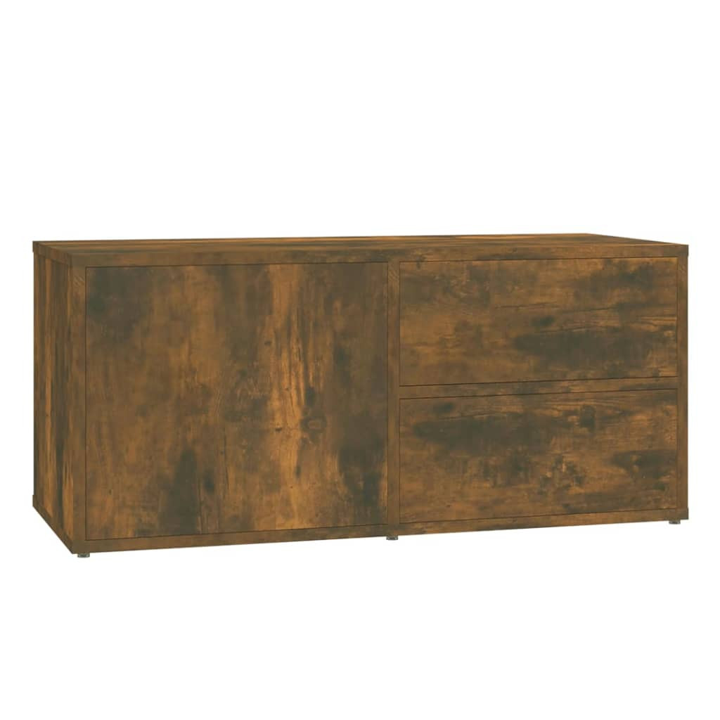 Szafka Pod Telewizor Stolik Półka Szafka RTV Brązowa 80x34x36 cm