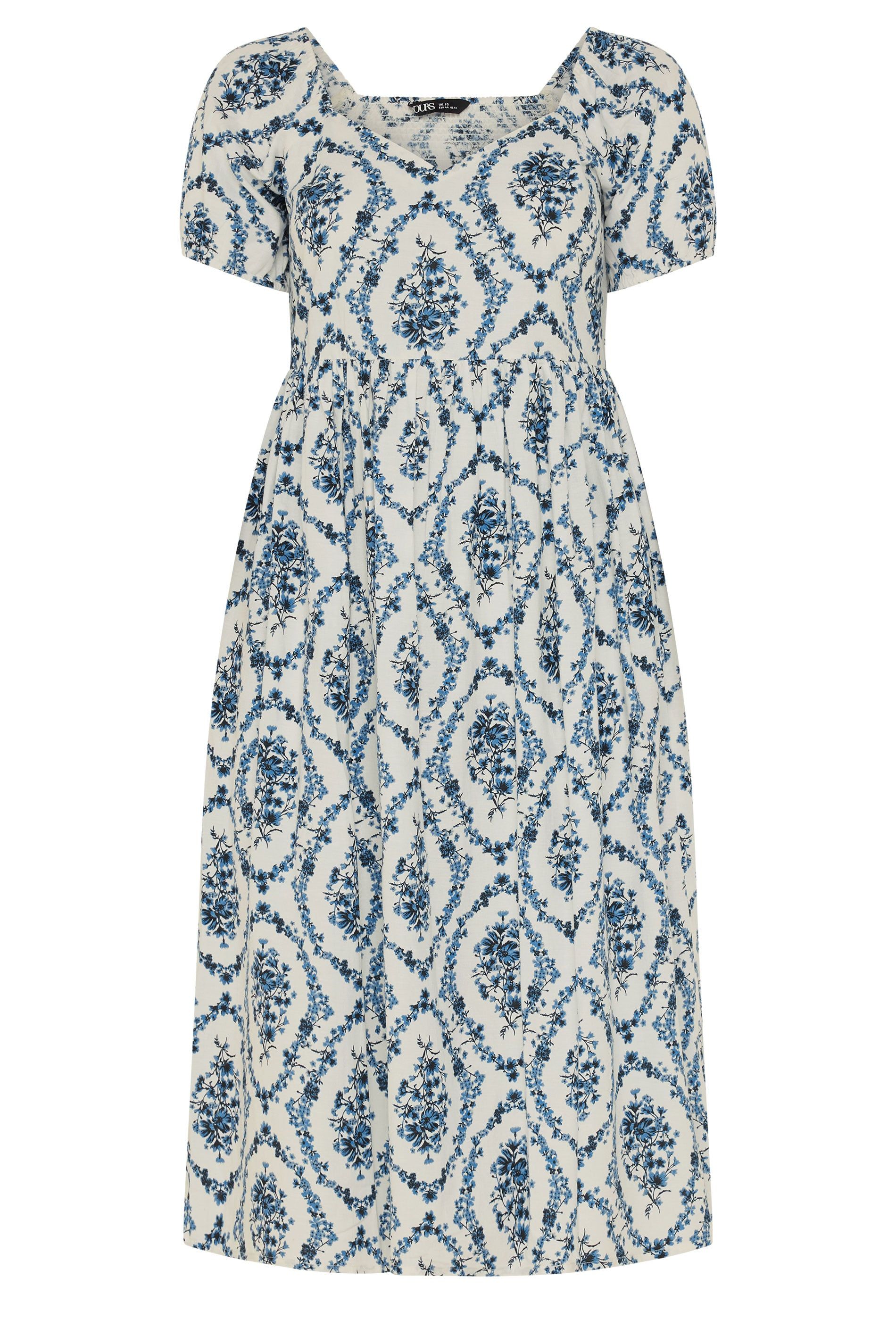 Yours Floral Linen Midi Dress