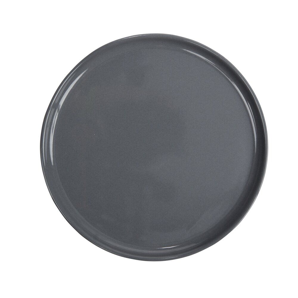 Assiette à dessert ronde Nordic porcelaine gris Ø22cm
