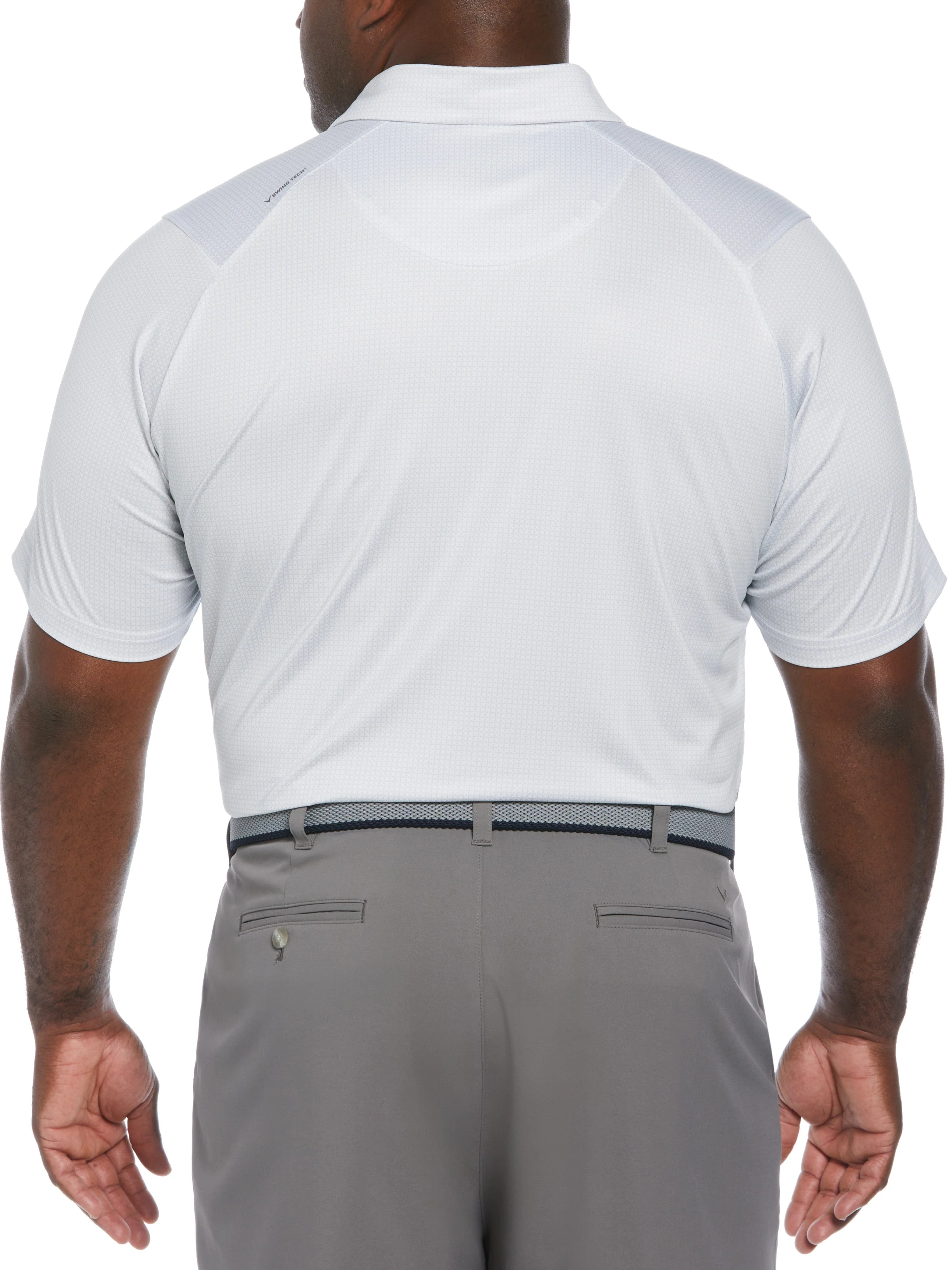 Big & Tall Chevron Foulard Print Golf Polo