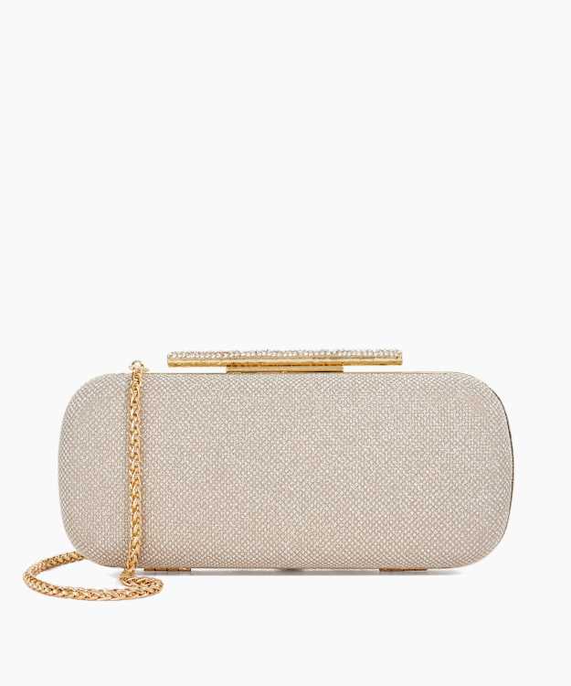 Body Gold - Structured Chain Strap Clutch Bag