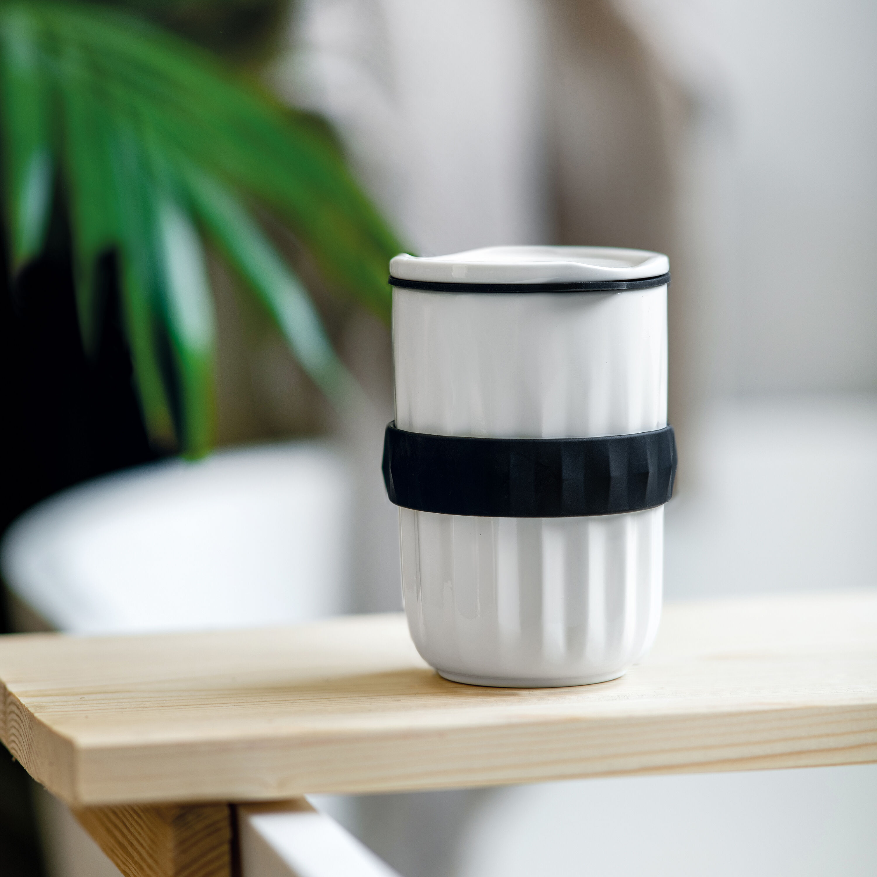 To Go Travel coffee mug - White, 15.3 oz