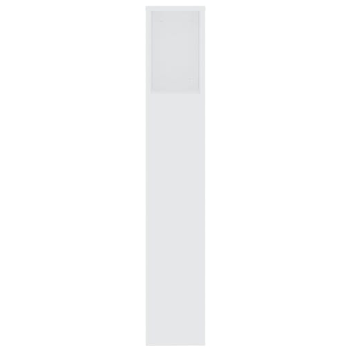 NNEVL Headboard Cabinet White 200x18.5x104.5 cm