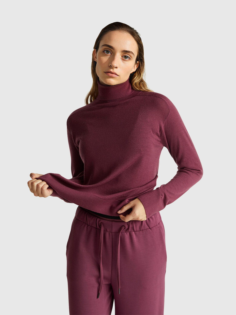 Turtleneck in pure Merino wool