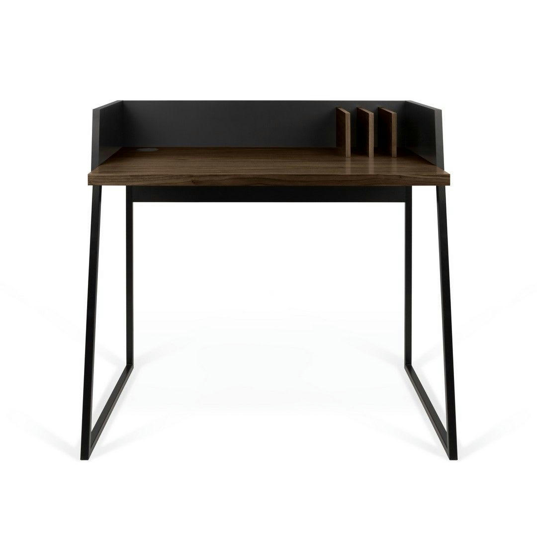 VOLGA - Bureau  placage noyer et noir