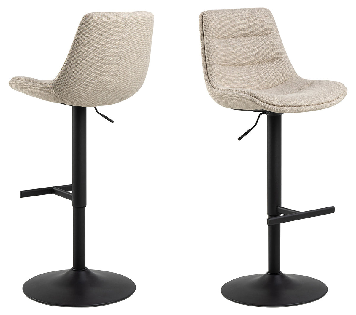 Rebellenclub Barkruk Brande - Set van 2 - Beige
