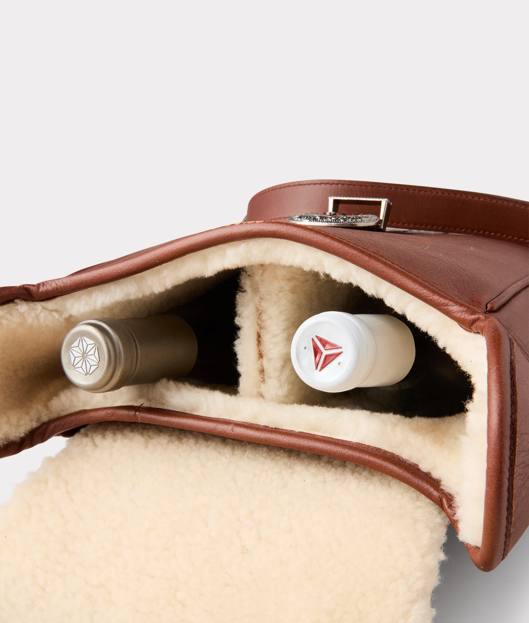 Lucchese x Chappellet Wine Bag - Tobacco