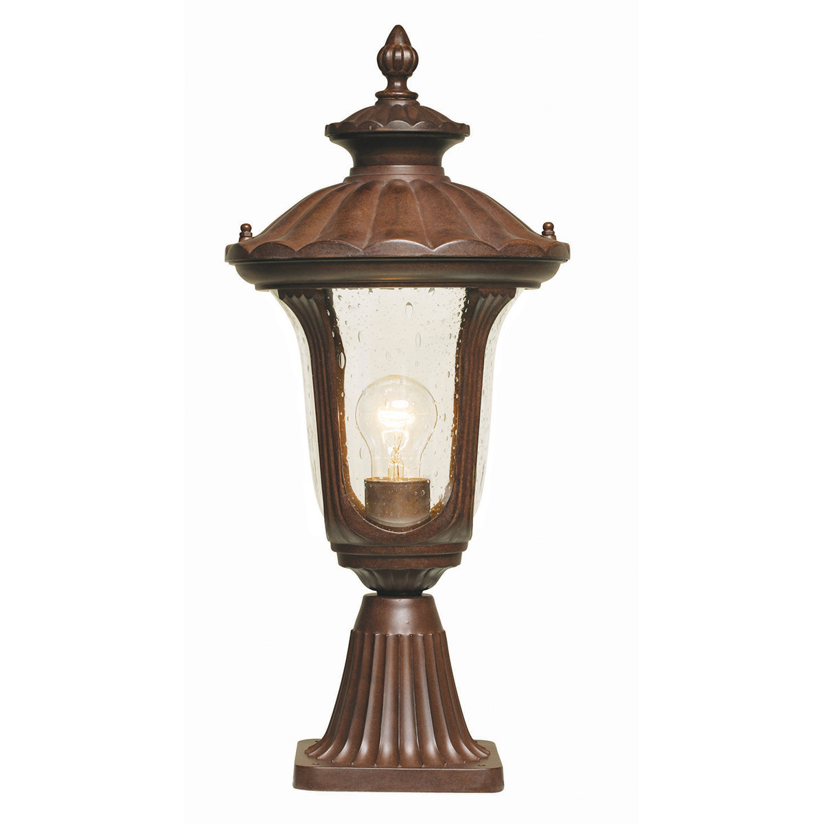 Lampa ogrodowa rdzawa brązowa Chicago wys:51 cm 1xE27x100W IP44 Elstead