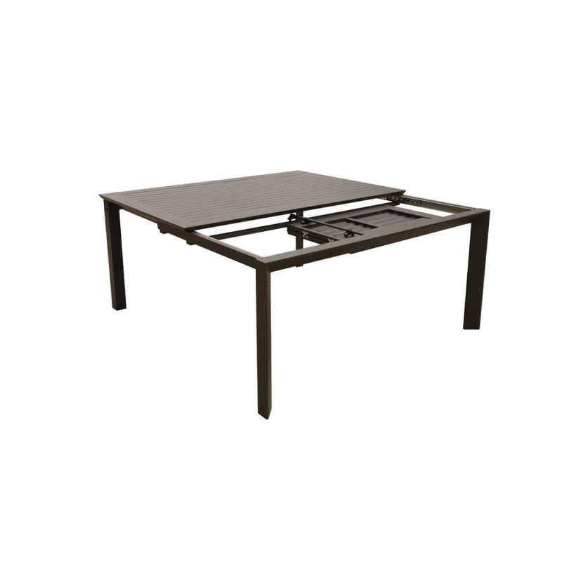 Table de jardin extensible anthracite 110-160 x 160 x 77,5 cm