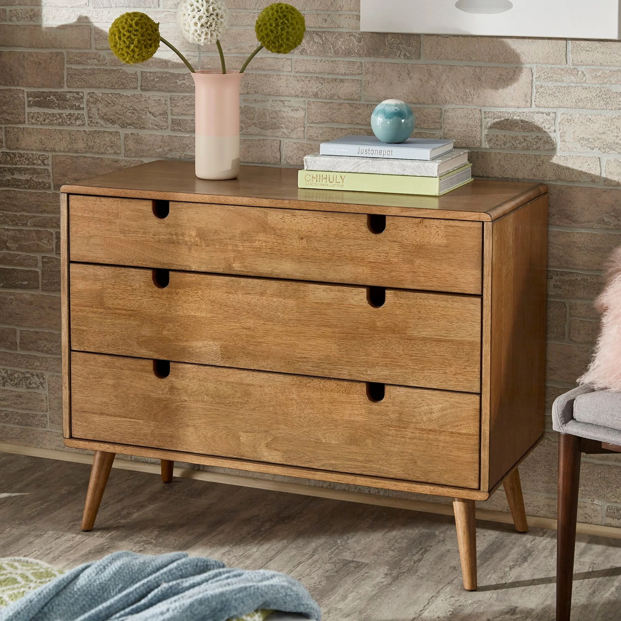 Clark Oak Finish 3-drawer Dresser by iNSPIRE Q Modern