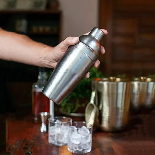 NNEOBA 6pcs Stainless Steel Cocktail Shaker Bartending Kit