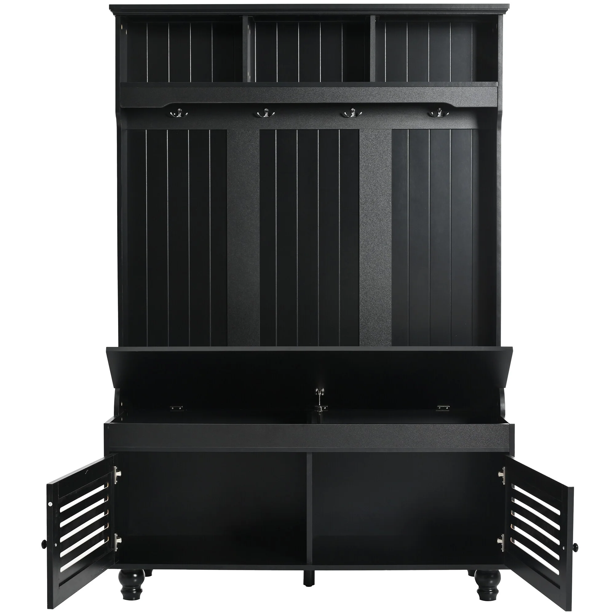 47.2'' Wide Hall Tree with Storage Bench - 47.2 D x 17.8 W x 69.1 H