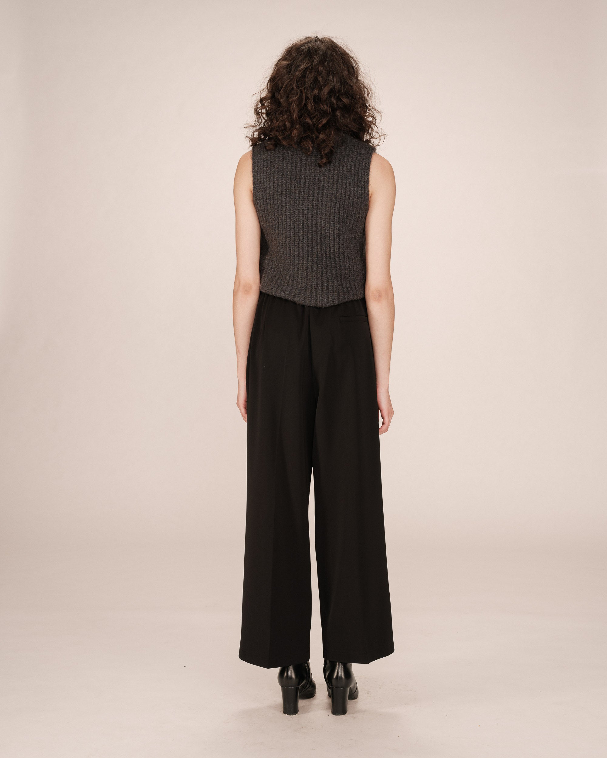 Pantalon fluide noir Noblesse