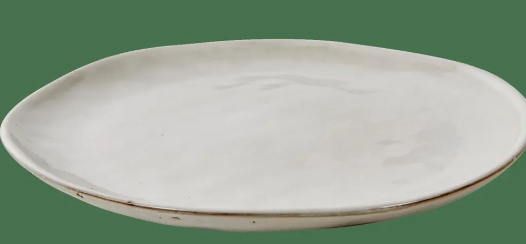 Assiettes^CASA EARTH MARL Assiette Plate Crème