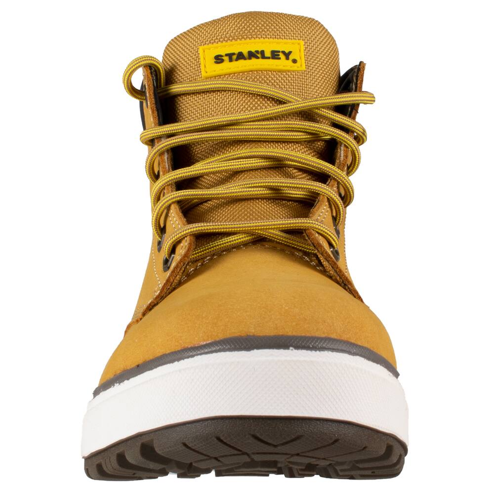 Stanley Jensen Men's CSA Steel Toe Nubuck Leather Work Boots, 6-in high, Wheat