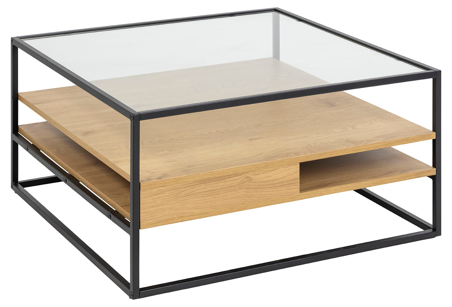 BRAM Salontafel Tahi - 80 x 80cm - Eiken