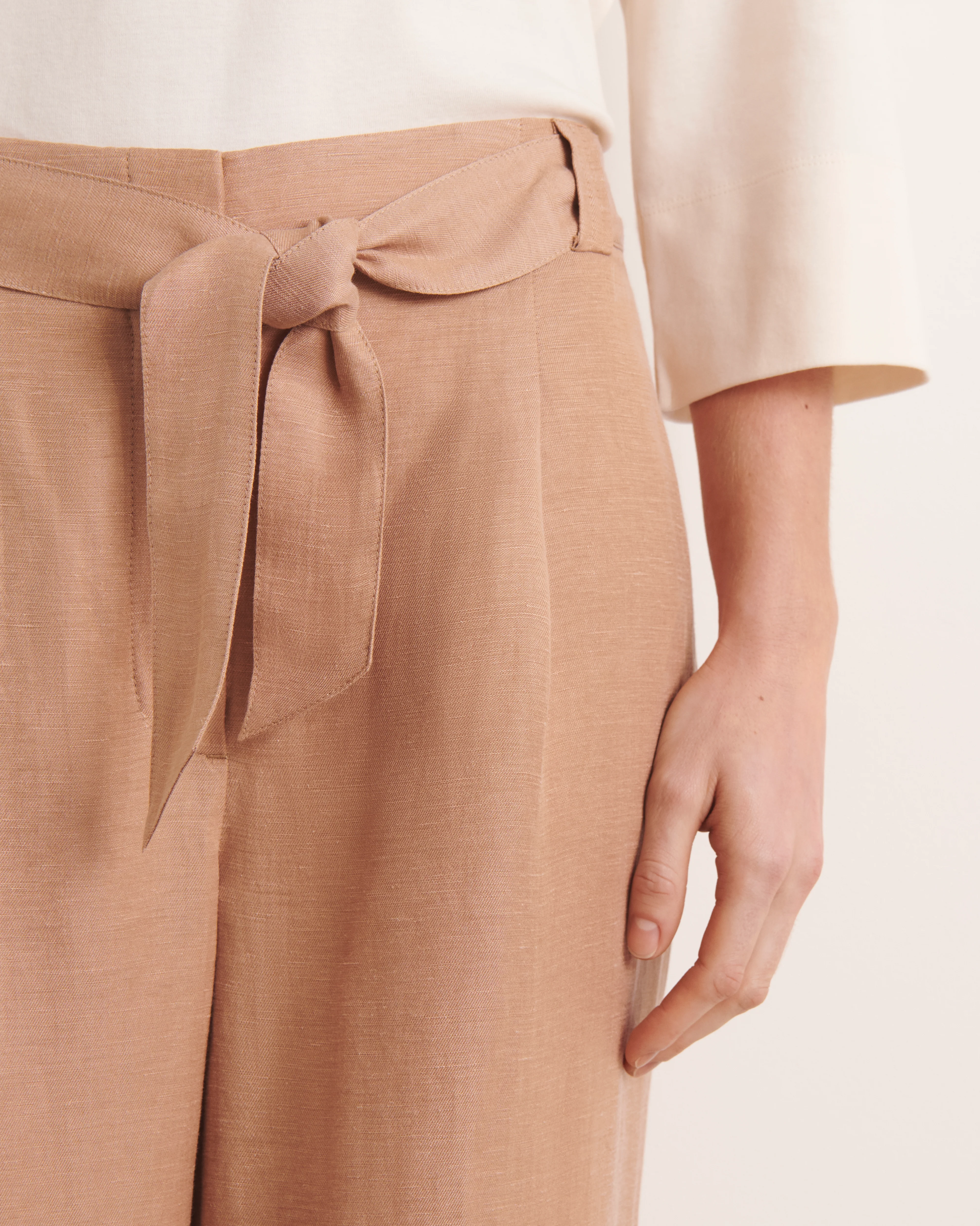 Pantalon 7/8e beige large PLANO/13050/010