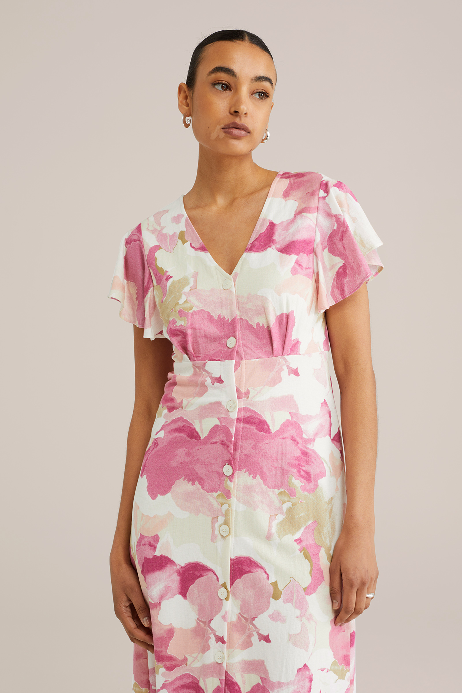 Dames Midi jurk met print