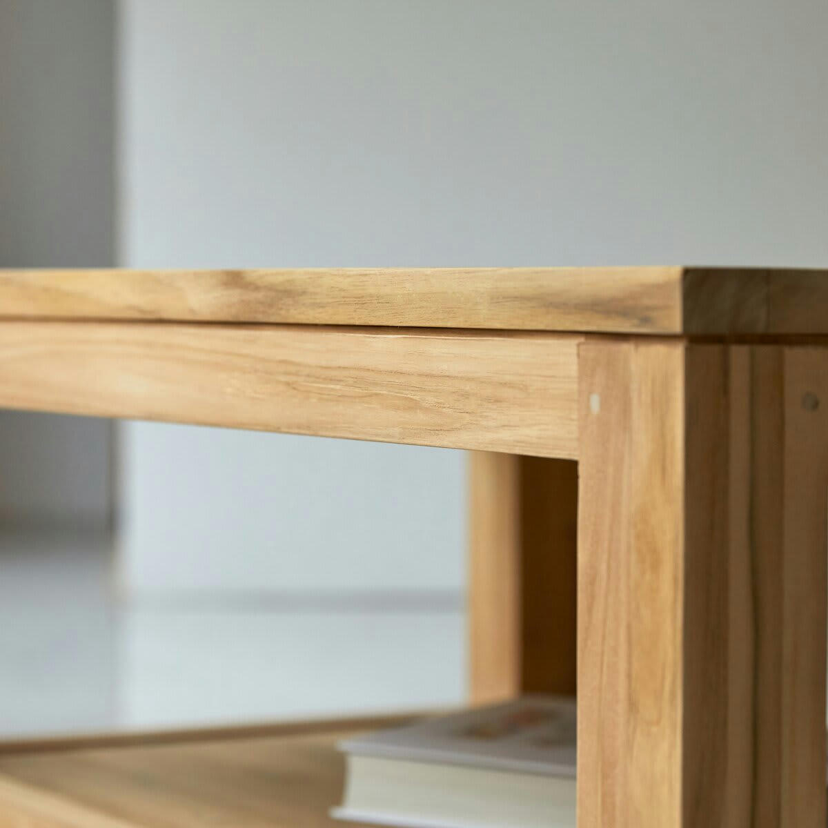 EVE - Table basse rectangulaire en teck massif