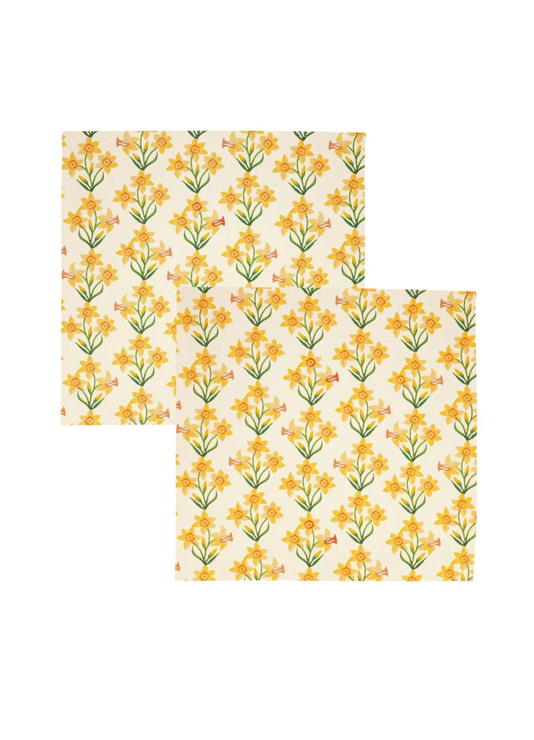 Windblown Daffodils  Set Of 2 Napkins
