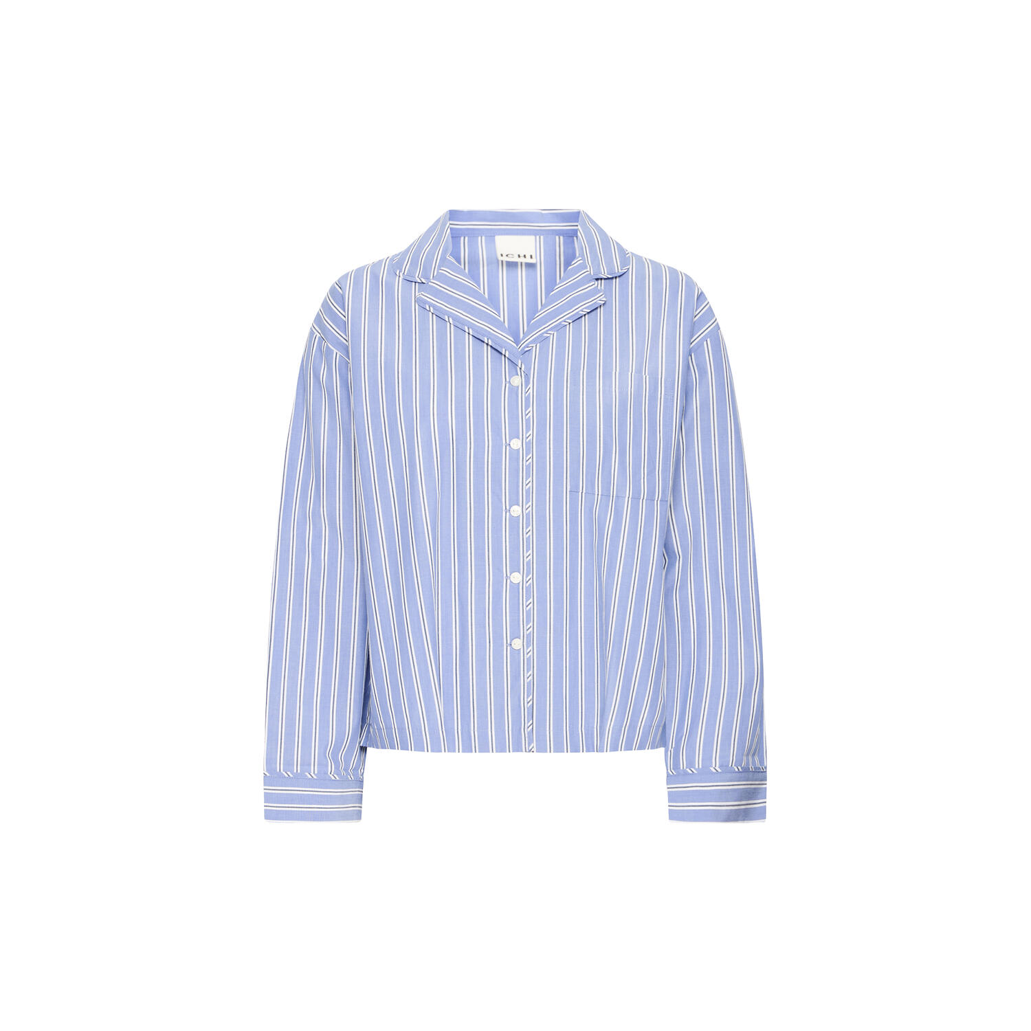 IHFELIA Shirt, blue and white stripes