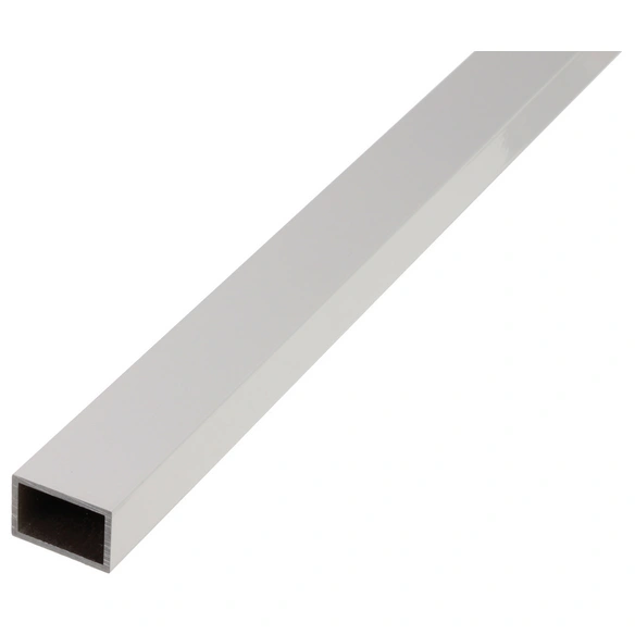 Rechteckrohr, LxBxH: 2000 x 20 x 50 x 2 mm, silberfarben