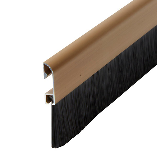Bas de porte sol alu brossé Diall or L.100 cm
