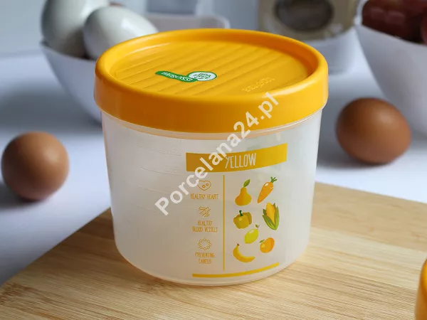 Pojemnik okrągły 0,8 L Berossi - Vitaline jasnozielony matowy 1Y.POJ.VIT-Z0,8L