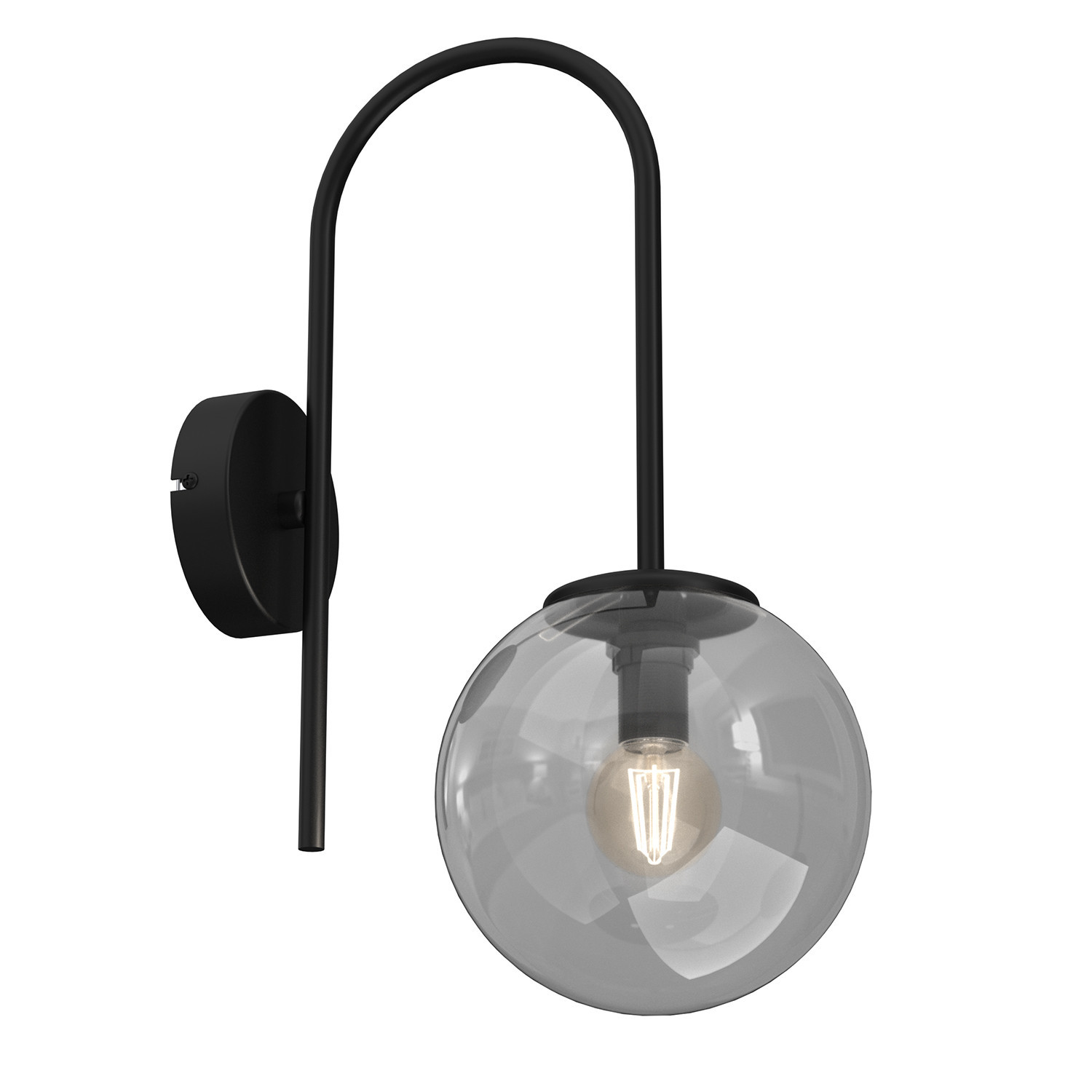 Kinkiet czarny Cambridge 1xE14x15W wym:34x16x26cm IP20 Luminex