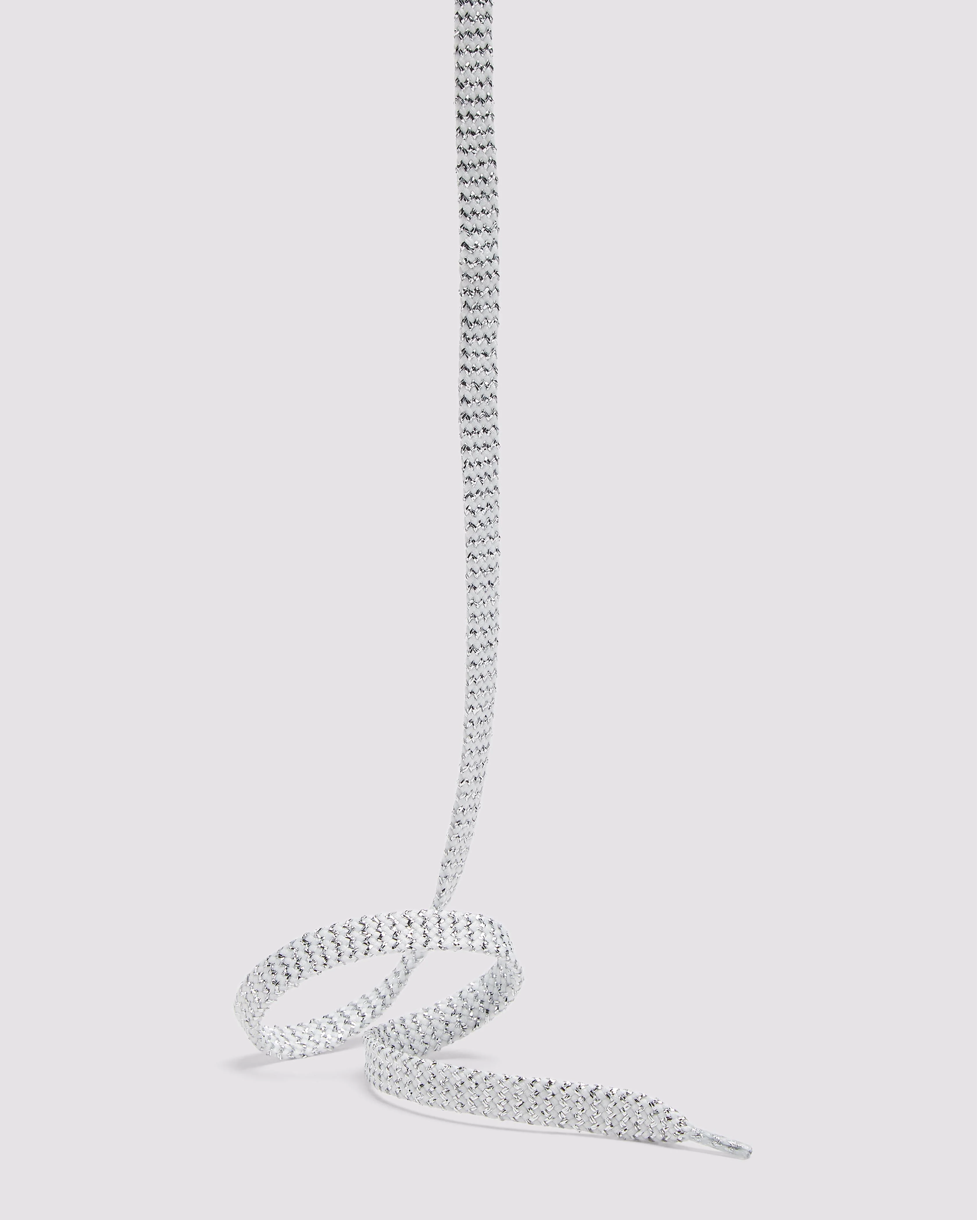 Shoelaces White Silver