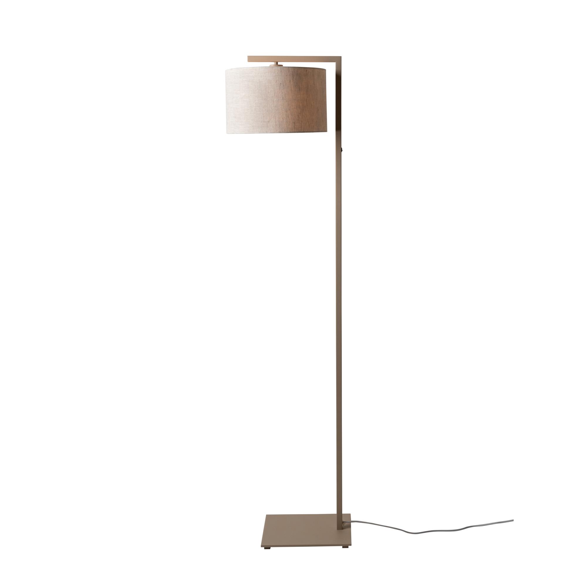 it's about RoMi Boston Vloerlamp Ø 32 - Bruin / Dark Linnen