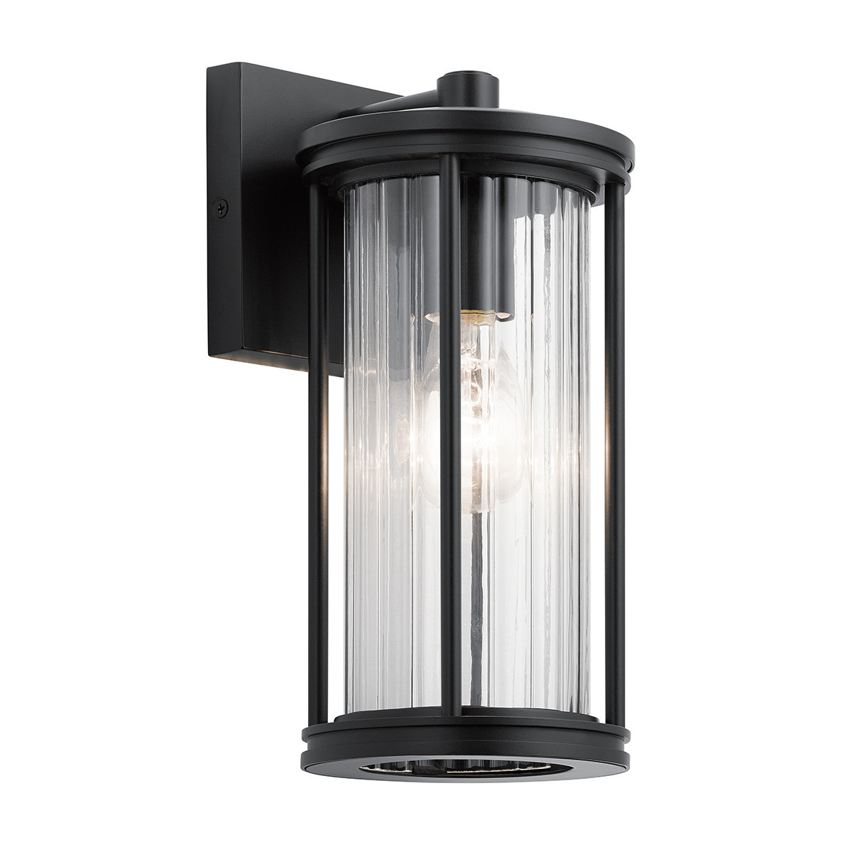 Kinkiet zewnętrznyczarny Barras 1xE27x40W IP44 Kichler