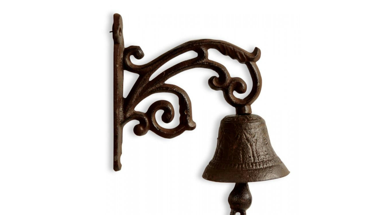 - Cloche Fonte Marron 15x7.5x18cm