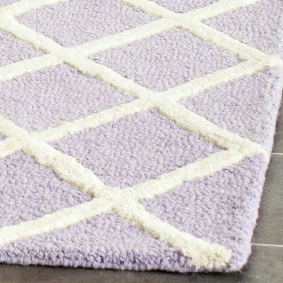 CAMBRIDGE - Tapis de salon interieur en lavande & ivoire, 122 x 183 cm