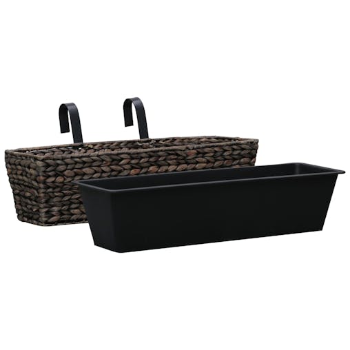 NNEVL Garden Planters 2 pcs Water Hyacinth Brown