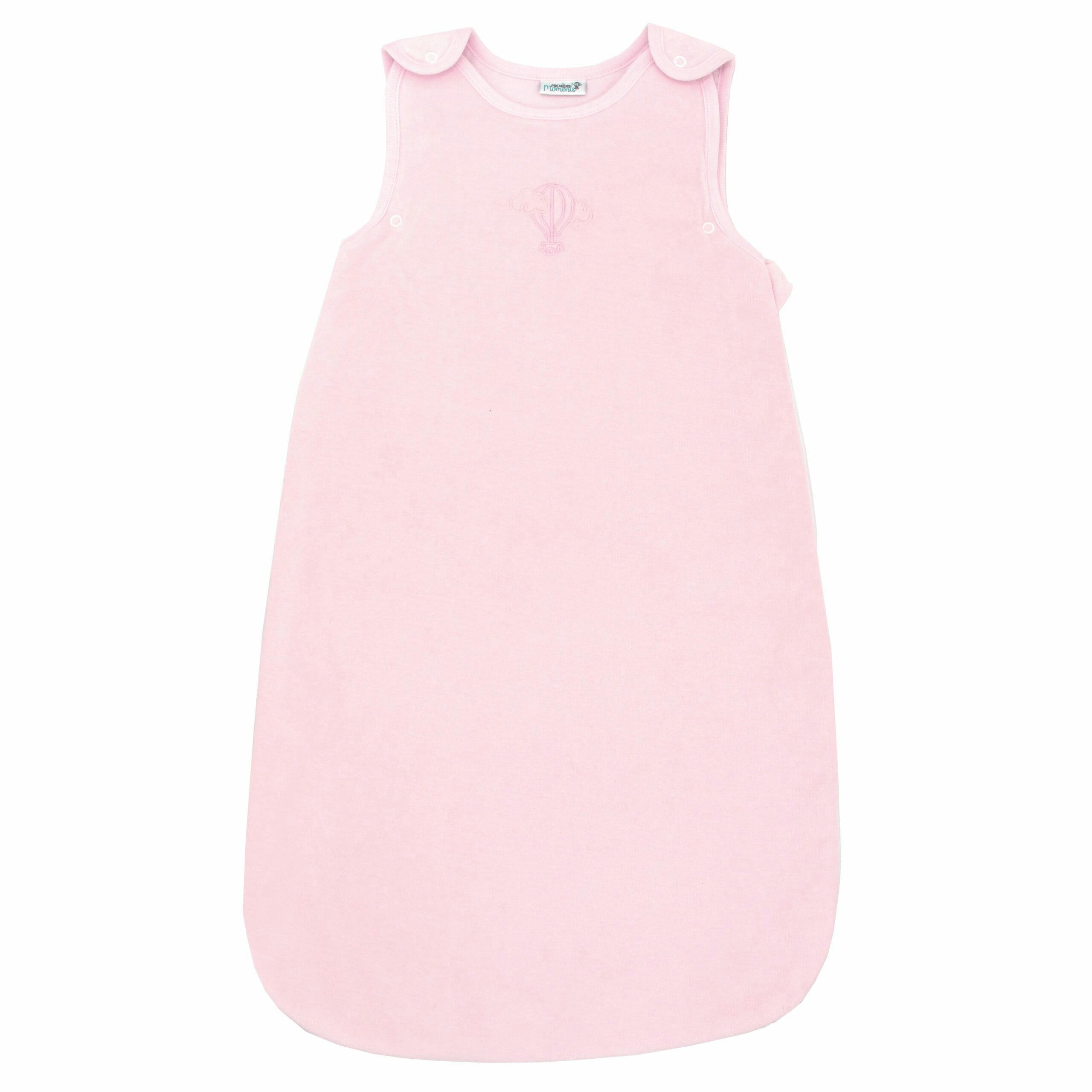 - Gigoteuse évolutive 3-6 mois en Velours & Coton Bio Pivoine