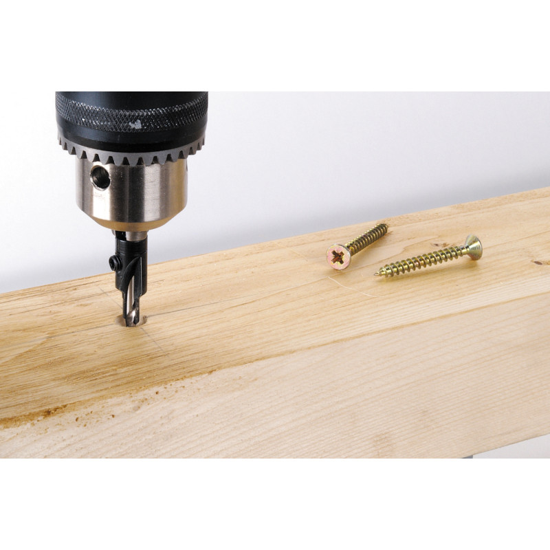 Forêt d'amorçage avec fraisoir Ø 4,5 x 16 mm WOLFCRAFT