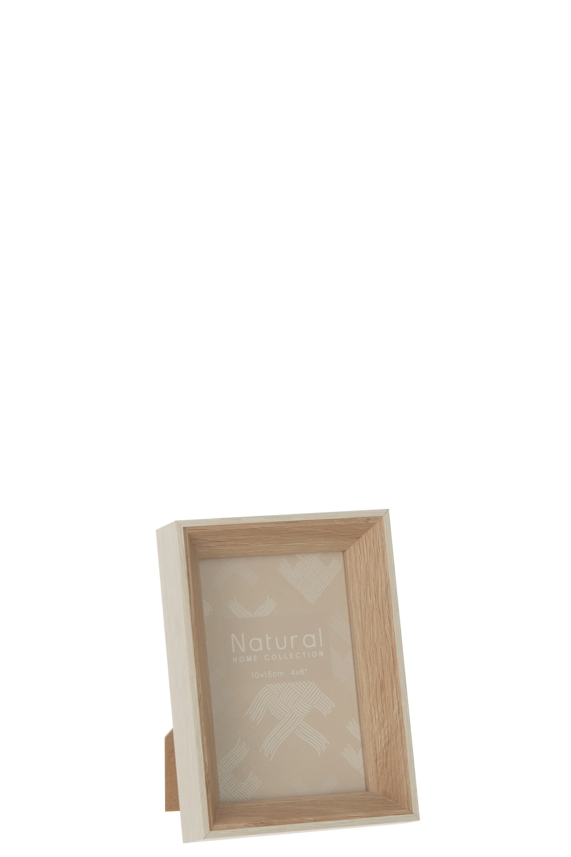 J-Line fotolijst hout - creme - 2 stuks
