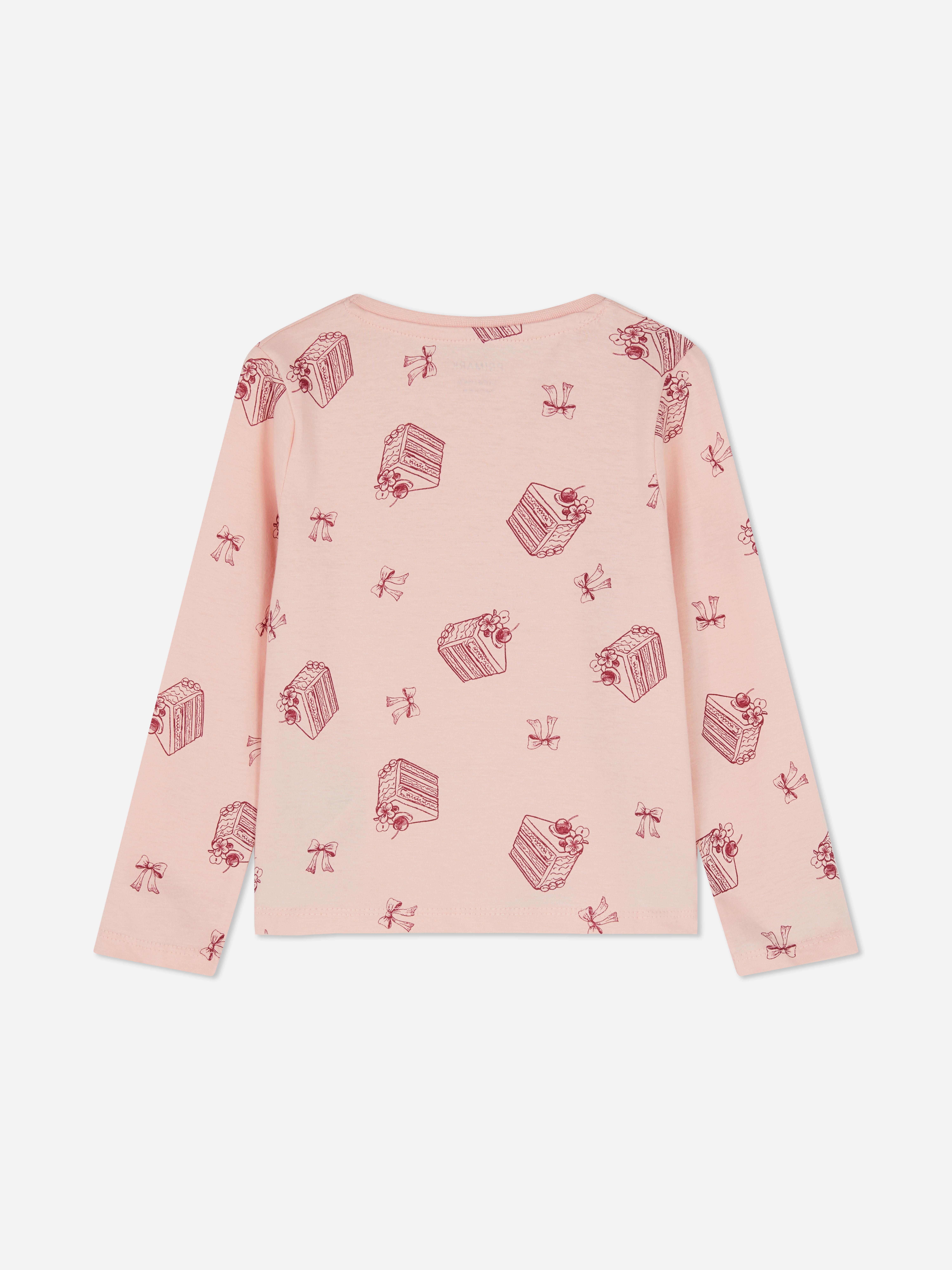 1.5-8yrs | Cake Print Long Sleeve T-Shirt