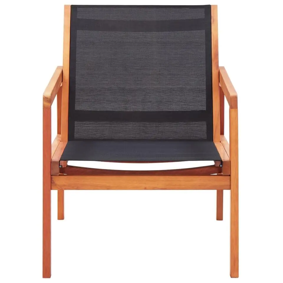 vidaXL - Tuinstoel - Zwart - Stof