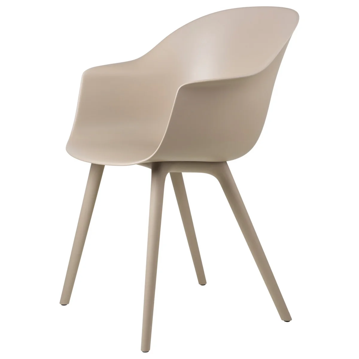 Gubi - Bat Dining Stuhl Outdoor, beige