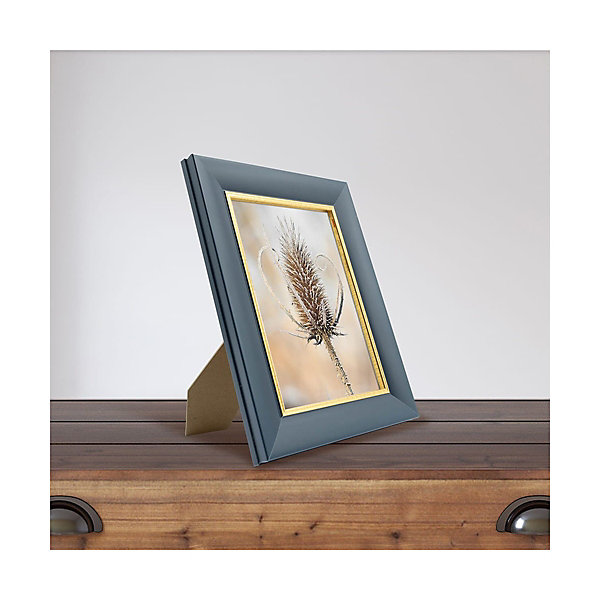 Cadre photo hades bleu doré 13x18 cm Fabriqué en France