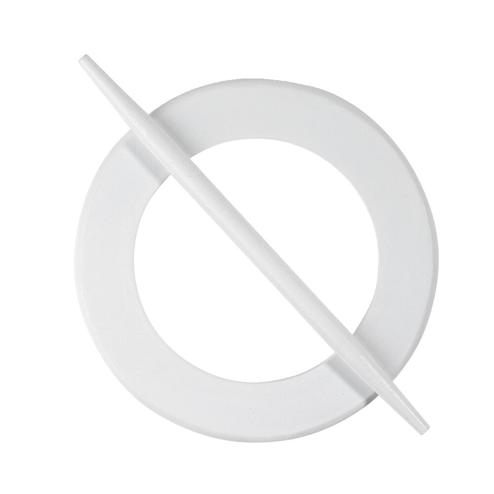 Embrasse pour rideau ronde en bois noir ou blanc Ø14cm (2 modèles)