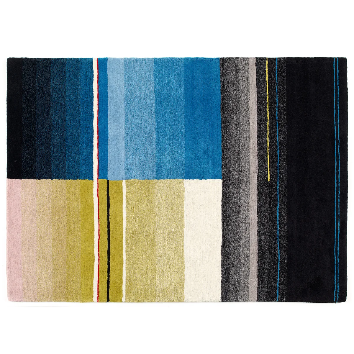 HAY - Colour Carpet 05, hell (graublau / rose / gelb)