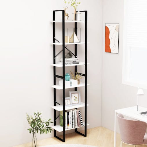 NNEVL Storage Shelves 2 pcs White 60x30x210 cm Chipboard
