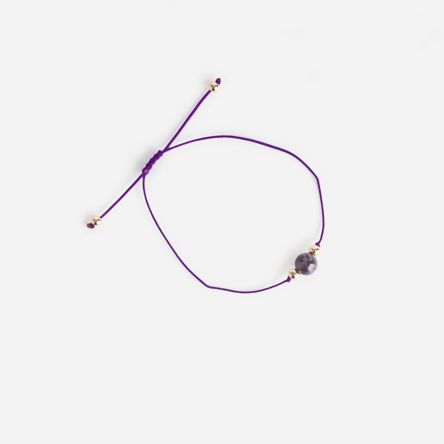 Bracelet violet pierre améthyste